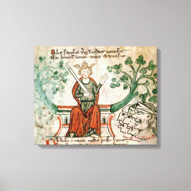 Royal 20 A11 Richard I (1157-99) (Lejon-Hea) Canvastryck (Framsida)