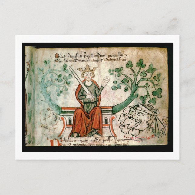 Royal 20 A11 Richard I (1157-99) (Lejon-Hea) Vykort (Framsida)