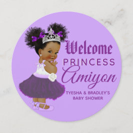 Royal African Lila Princess Charger Infoga Julkort