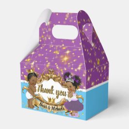 Royal African Prince eller Princess Lila|Blue|Guld Presentaskar