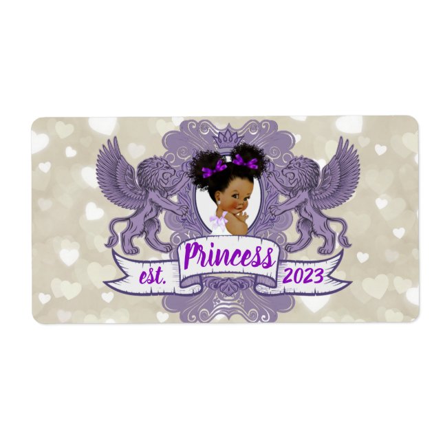Royal African Princess-Lila Finare Mini Champagne Fraktsedel (Framsidan)