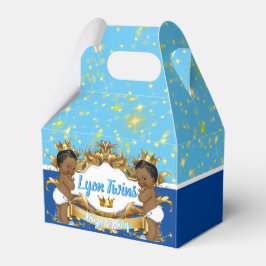 Royal African Twin Princes|Blue & Guld Sparkles Presentaskar