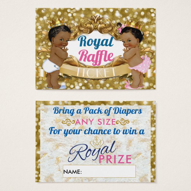 Royal Afrikas Gender Raffle Biljett (Framsida & baksida)