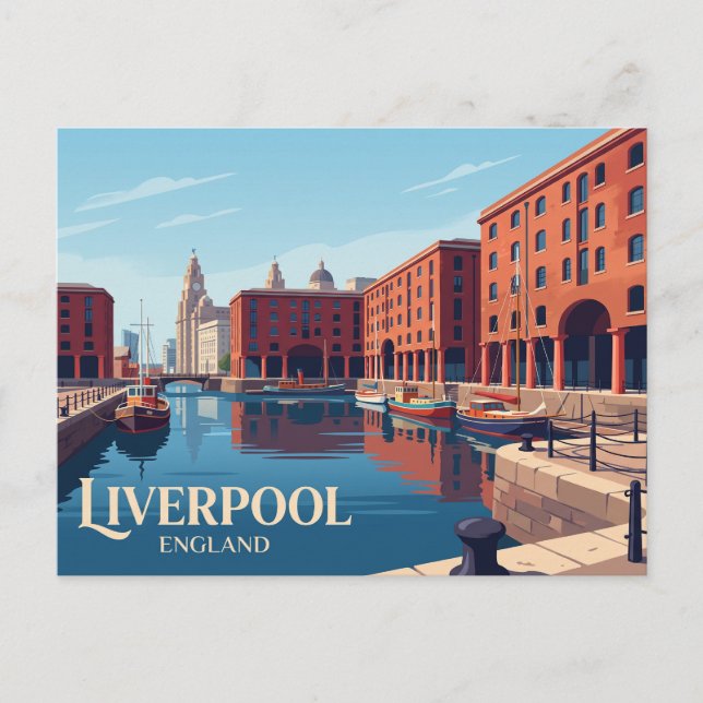 Royal Albert Dock England Vykort (Framsida)
