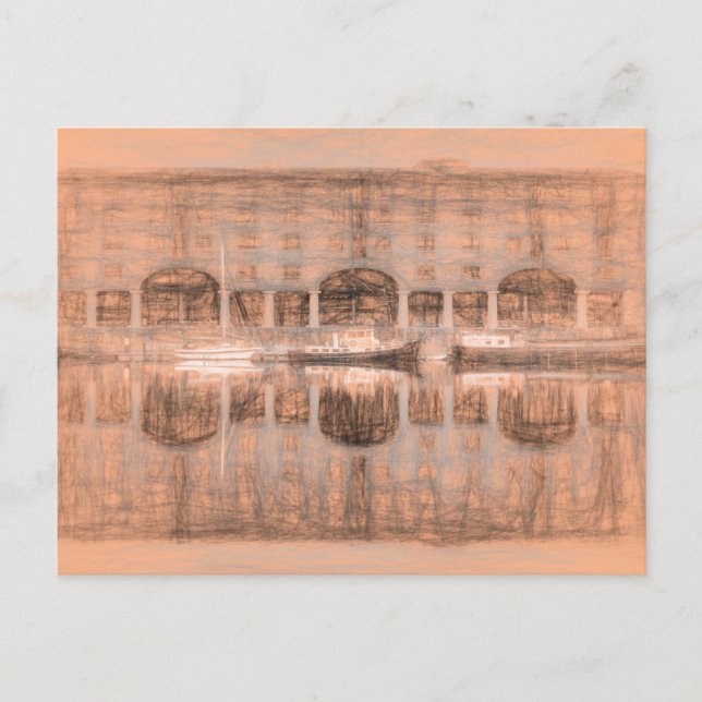 Royal Albert Dock Liverpool da Vinci Vykort (Framsida)