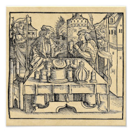 Royal Alchemist Laboratory in the Castle Fototryck