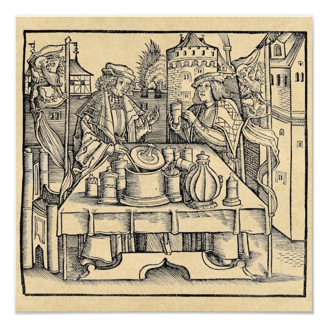 Royal Alchemist Laboratory in the Castle Fototryck (Framsidan)