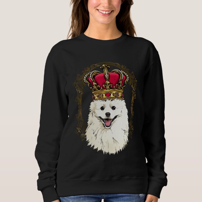 Royal American Eskimo Spitz King Queen Princess Do T Shirt (Framsida)