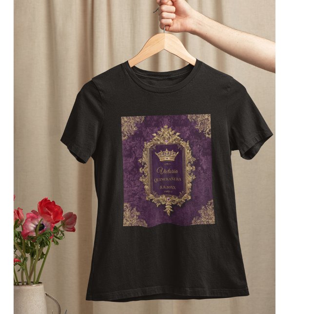 Royal Amethyst Quinceañera, anpassningsbar T Shirt (Skapare uppladdad)