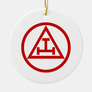 ROYAL ARCH MASONS CIRCULAR JULGRANSPRYDNAD KERAMIK