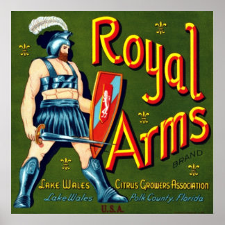 Royal Arm Citrus Poster