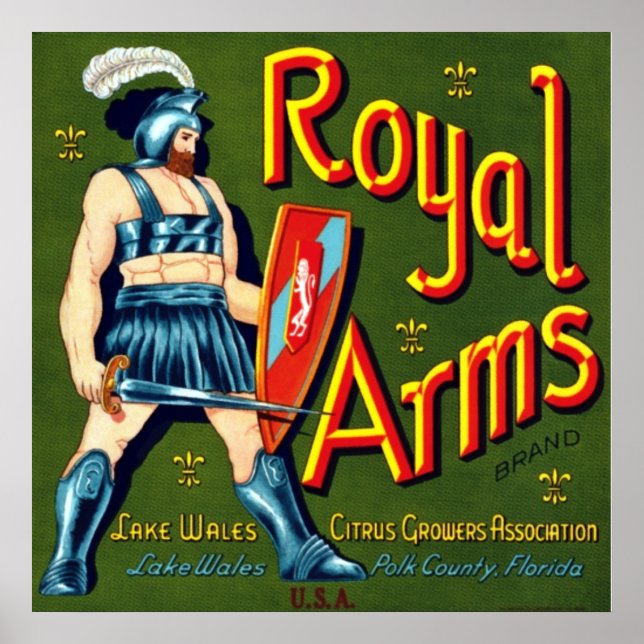 Royal Arm Citrus Poster (Framsidan)