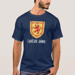 Royal Arm Skottland Tartan Army T-Shirt