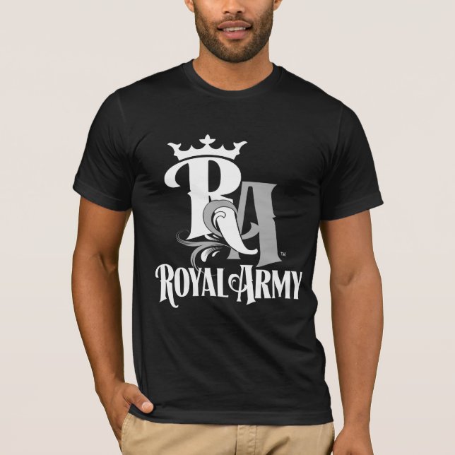 Royal Army Emblem Mörk Manar T-Shirt (Framsida)