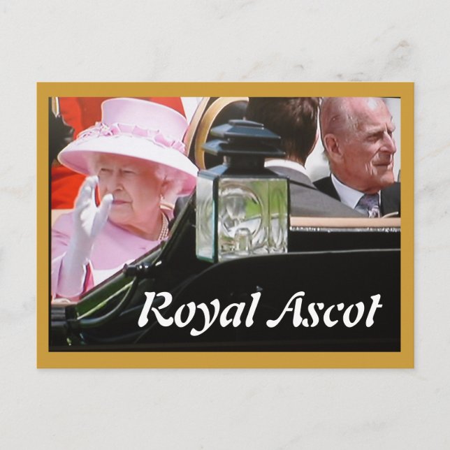 Royal Ascot Diamond Jubilee porträtt vykort (Framsida)