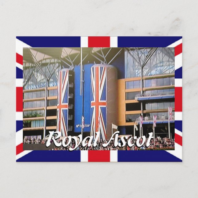 Royal Ascot Diamond Jubilee vykort (Framsida)