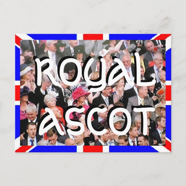 Royal Ascot Diamond Jubilee vykort (Framsida)