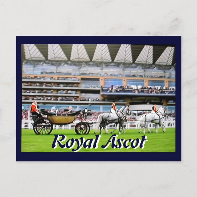 Royal Ascot Diamond Jubilee vykort (Framsida)