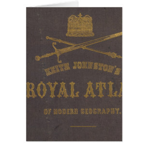 Royal atlas av modern geografi hälsningskort