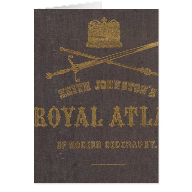Royal atlas av modern geografi hälsningskort (Framsidan)