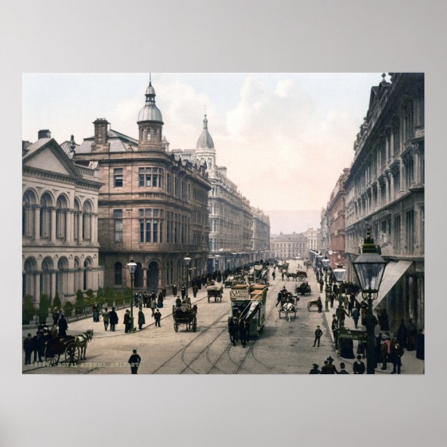 Royal Avenue, Belfast. Circa 1890 Poster (Framsidan)