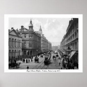 Royal Avenue Belfast, N. Ireland, tidigt 1900-tale Poster