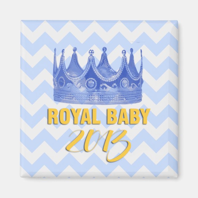 Royal Baby 2013 krona chevron magnet (Framsidan)
