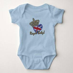 Royal Baby - Förenade kungarikets Flagga Heart T Shirt