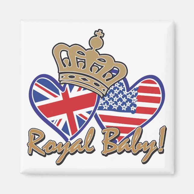 Royal baby Krona Magnet (Framsidan)