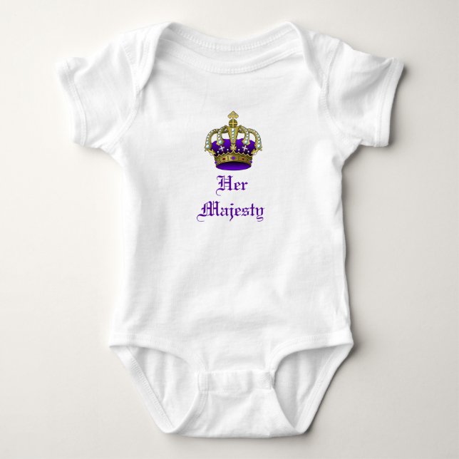 Royal Baby Krona Prince eller Princess Creeper T Shirt (Framsida)