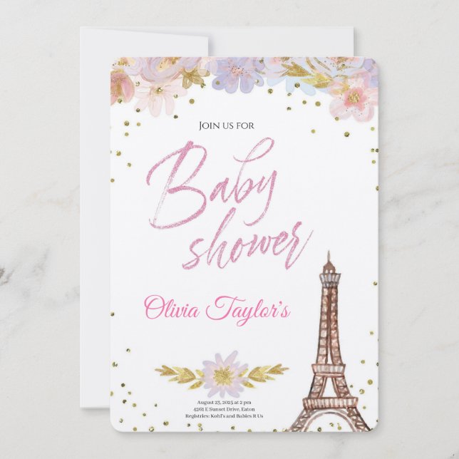 Royal Baby Shower i Dream Castle Inbjudningar (Framsida)