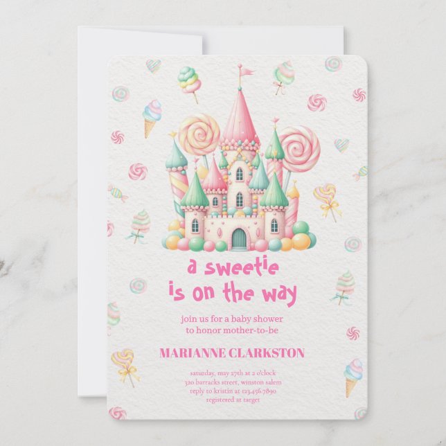 Royal Baby Shower in the Dream Castle Inbjudningar (Framsida)