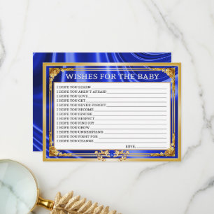 Royal Baby Shower Önskemål för Baby-kortet Tack Kort