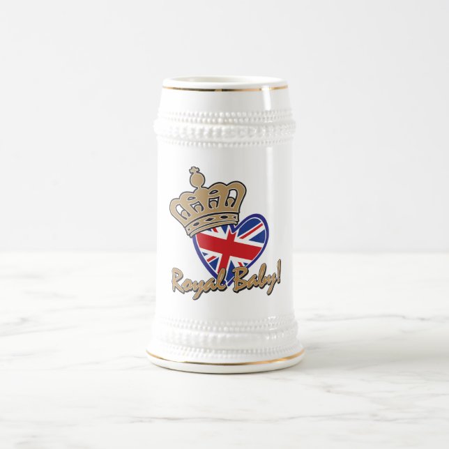 Royal Baby UK Heart Flagga Sejdel (Center)