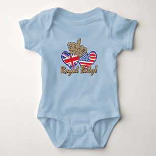 Royal Baby - USA och UK Hearts T Shirt