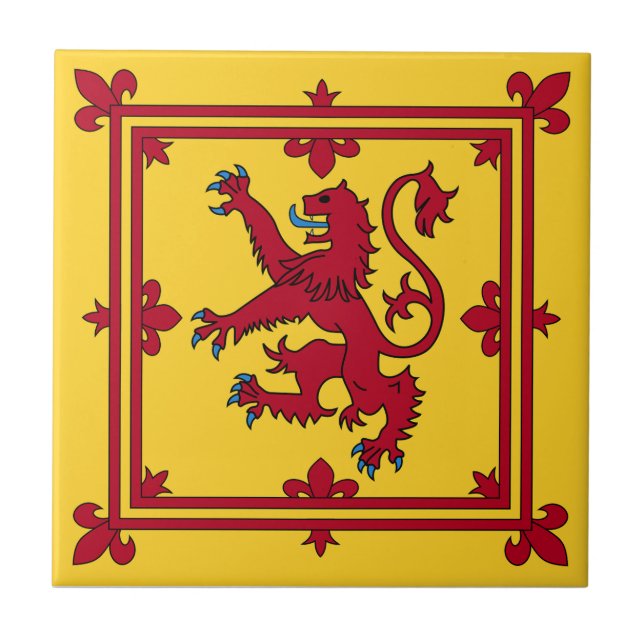 Royal Banner - Skottland Kakelplatta (Framsidan)