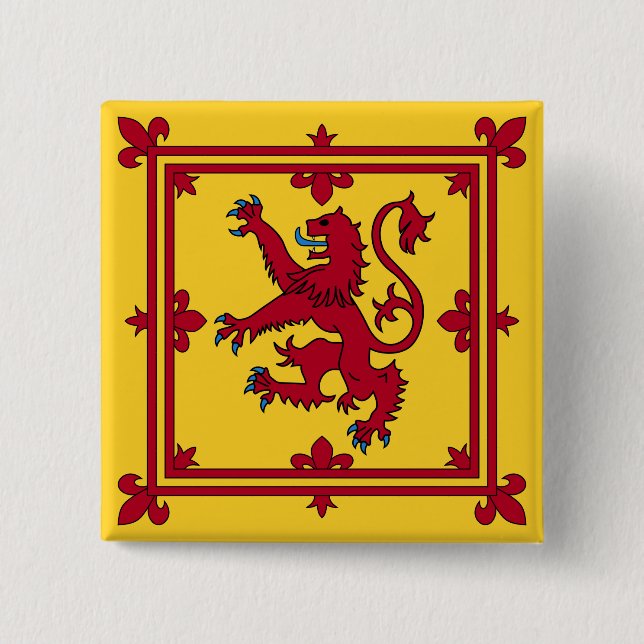 Royal Banner - Skottland Knapp (Framsida)