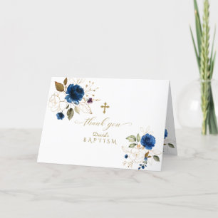 Royal Baptism vid Baptism vid Blommigten Guld Kor Tack Kort