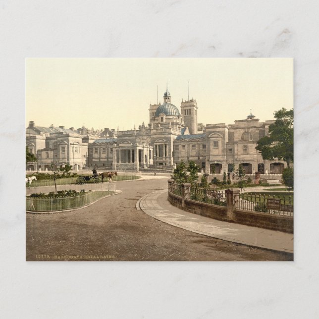 Royal Baths, Harrogate, Yorkshire, England Vykort (Framsida)