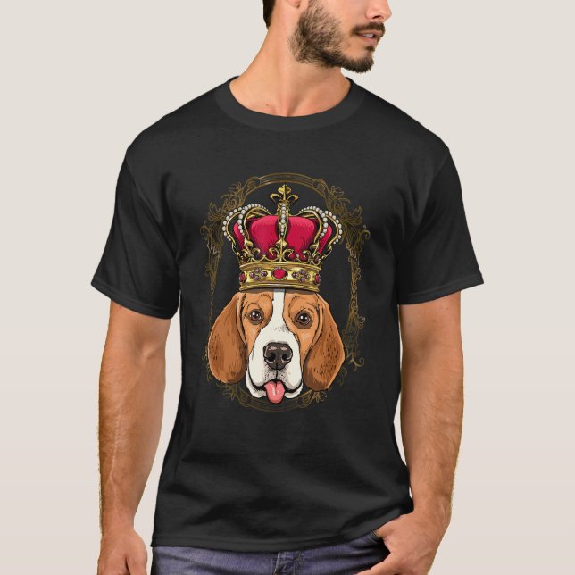 Royal Beagle King Queen Princess Beagle Mom Dad Do T Shirt (Framsida)