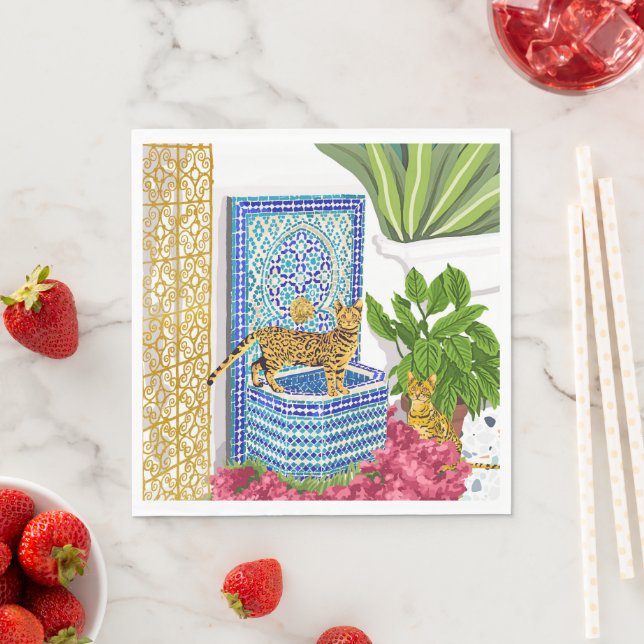 Royal Bengal Cats Pappersservett (Insitu)