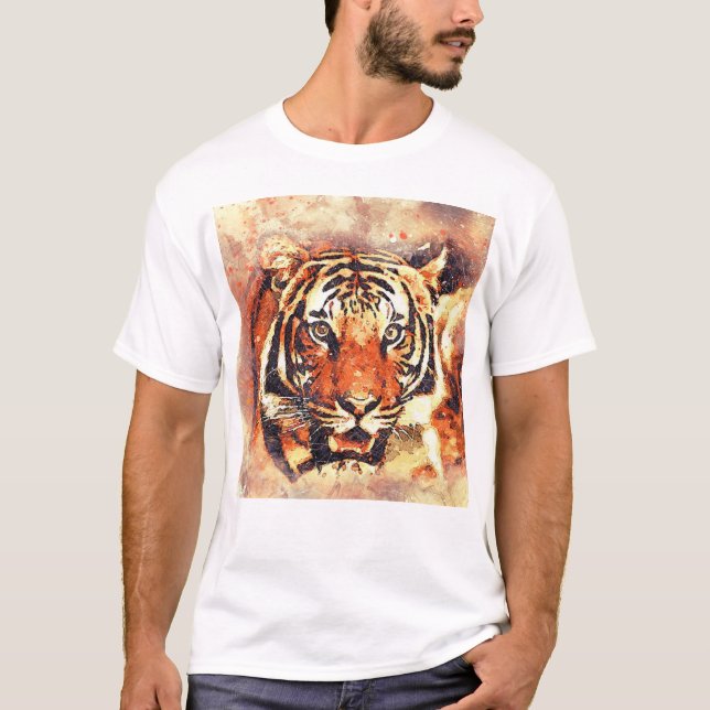 ROYAL BENGAL TIGER LOGOTYP TSHIRT UNIQUE DESIGN T SHIRT (Framsida)