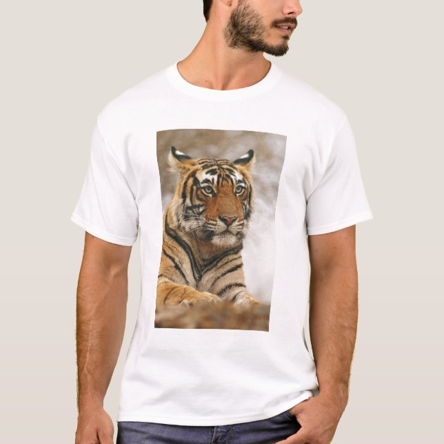 Royal Bengal Tiger på klippan, Ranthambhor T-shirt (Framsida)