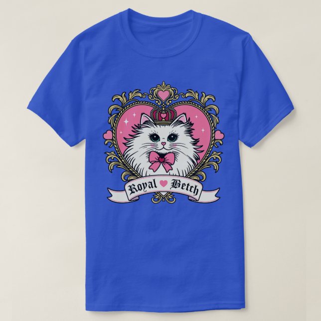Royal Betch Kattunge Valentine Heart TShirt T Shirt (Design framsida)