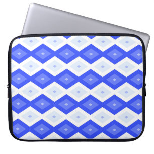 Royal blå diamant mönster laptop fodral