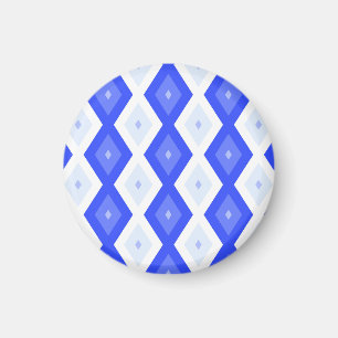 Royal blå diamant mönster magnet