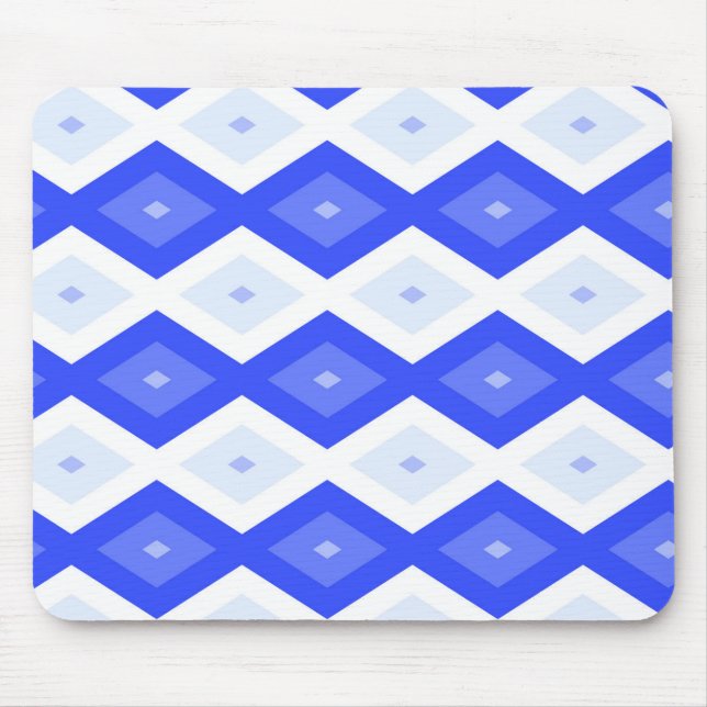 Royal blå diamant mönster musmatta (Framsidan)