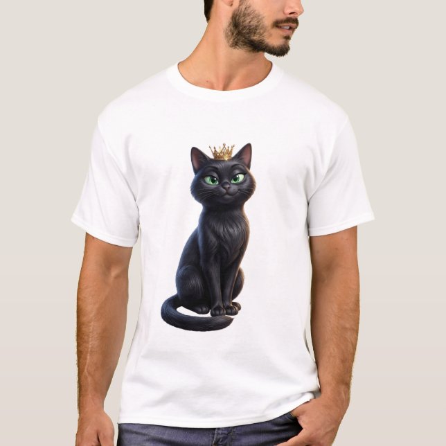 Royal Black Cat T-shirt (Framsida)