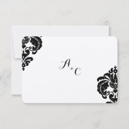 Royal Black Damask Wedding OSA