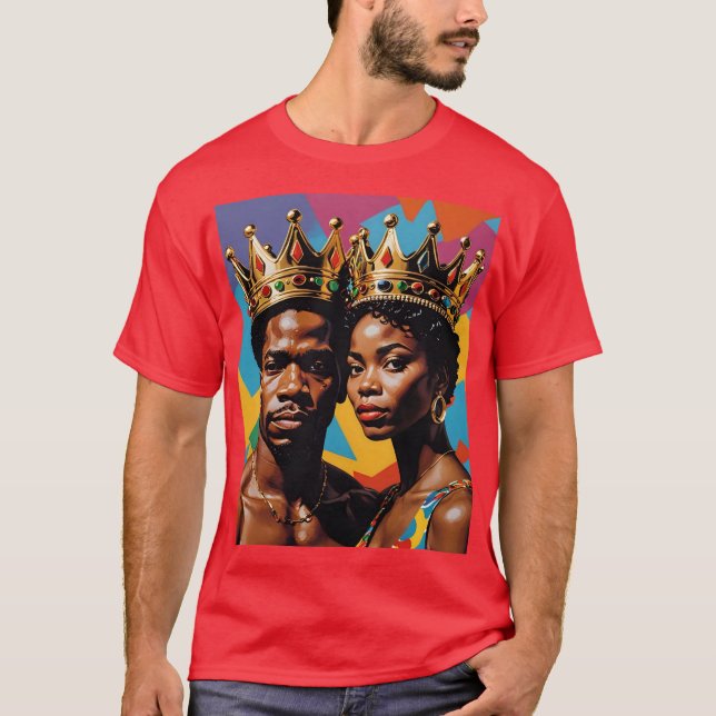 Royal Black Kärlek Crowned Couple Tee (Framsida)